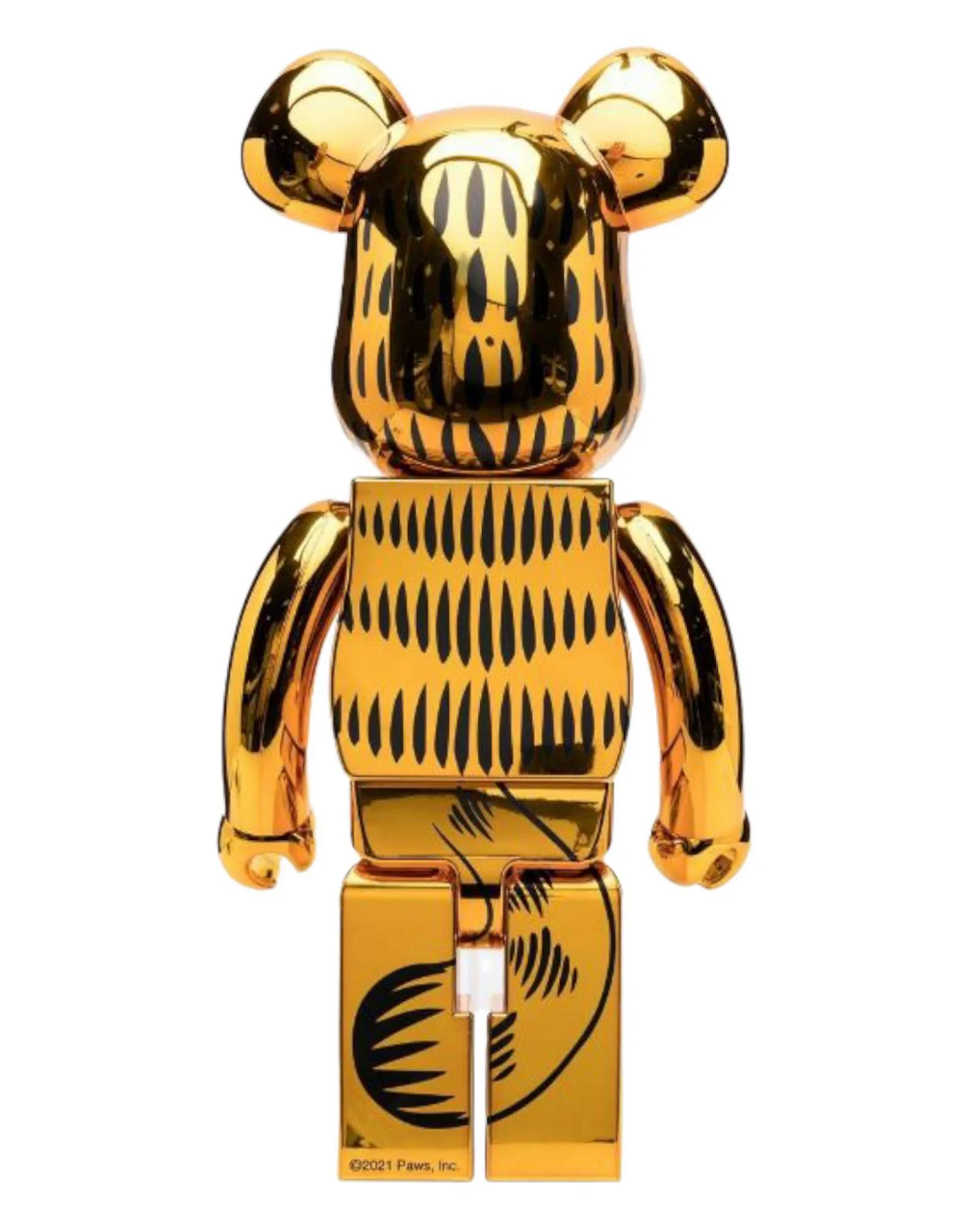Bearbrick Garfield Size 1000% Đồ Chơi Mô Hình Cao Cấp Phiên Bản Gold Chrome Chính Hãng