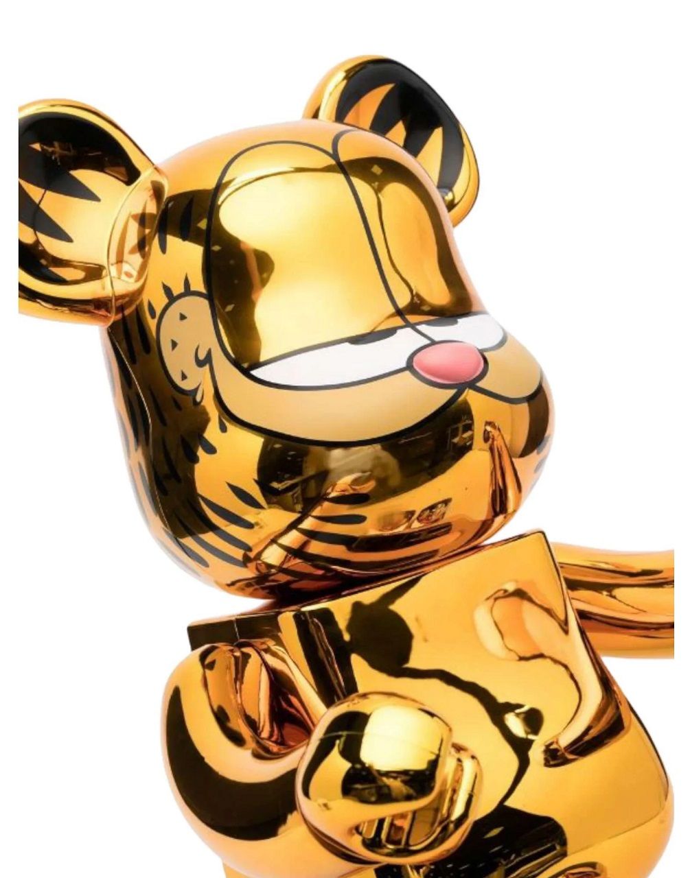 Bearbrick Garfield Size 1000% Đồ Chơi Mô Hình Cao Cấp Phiên Bản Gold Chrome Chính Hãng