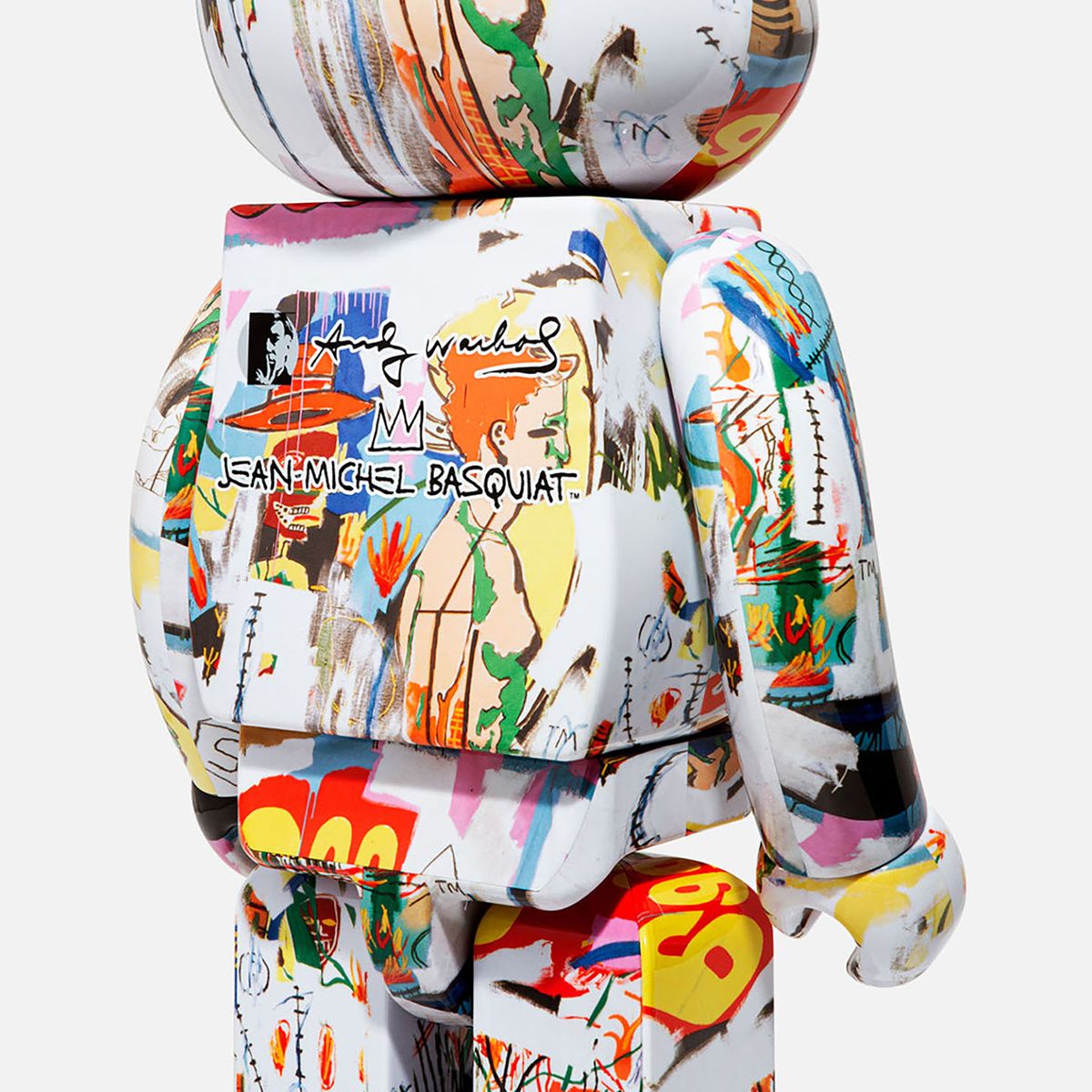 Bearbrick Andy Warhol x JEAN-MICHEL BASQUIAT #4 Đồ Chơi Mô Hình Cao Cấp Size 1000% Chính Hãng