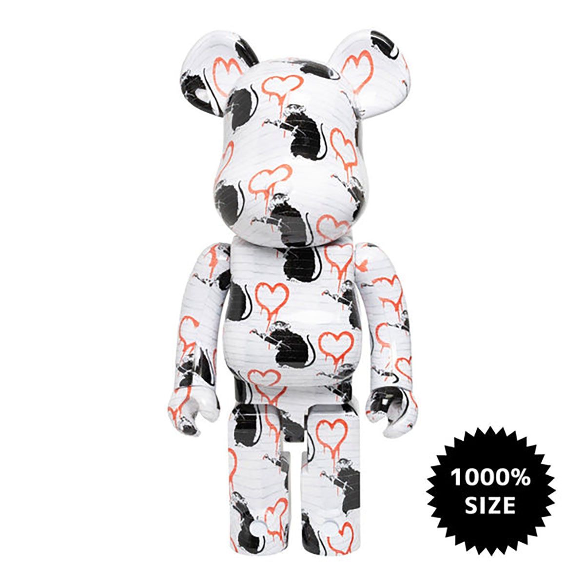 Bearbrick Love Rat Đồ Chơi Mô Hình Cao Cấp Size 1000% Chính Hãng