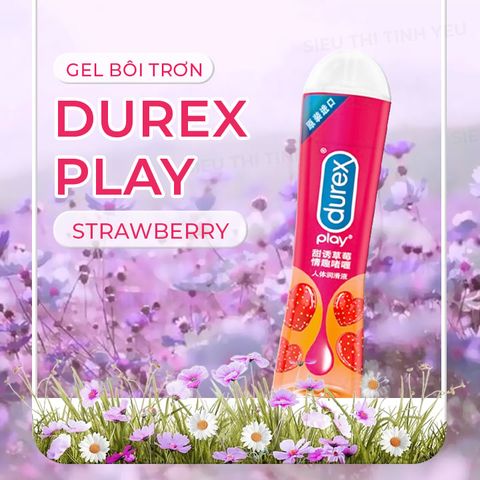 Gel bôi trơn Durex Play Strawberry hương dâu chai 50ml