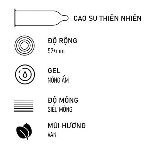 Bao cao su OLO 0.01 Đỏ ống tròn siêu mỏng nóng ấm Hộp 10 cái