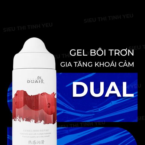 Gel bôi trơn Duai Warming nóng ấm đầu núm chai 200ml