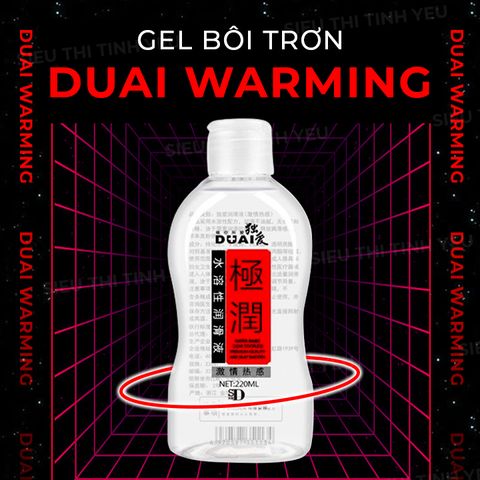 Gel bôi trơn Duai Warming nóng ấm chai 220ml