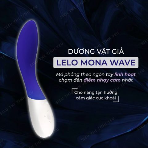 Dương vật giả cao cấp LeLo Mona Wave chuyển động theo sóng 8 chế độ rung dùng sạc