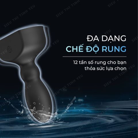 Trứng rung hậu môn Pretty Love Mr Play Anal Plug 12 chế độ rung xoay dùng sạc