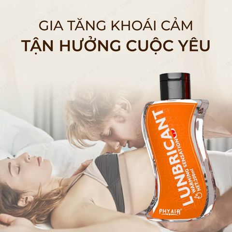 Gel bôi trơn Phyair Warming Sensation nóng ấm chai 200ml