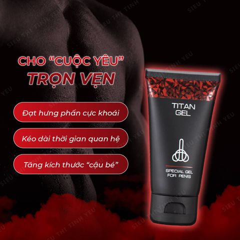 Gel bôi trơn Titan tăng kích thước tuýp 50ml