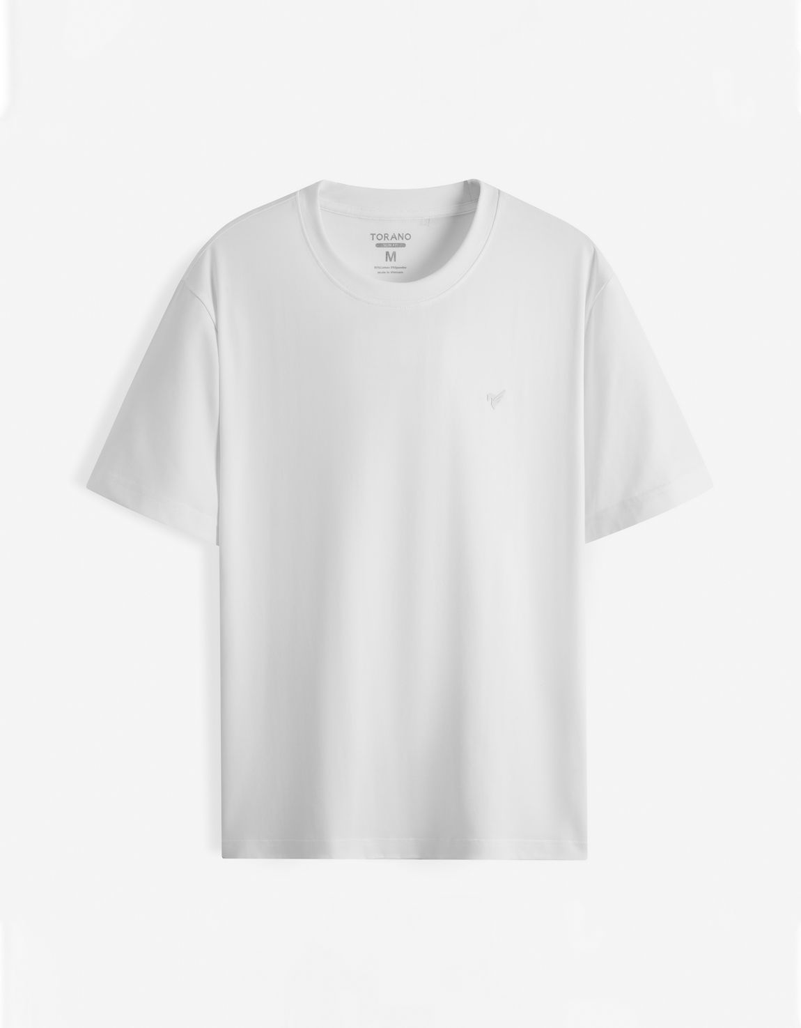  Áo T shirt trơn in logo ngực FSTS001 