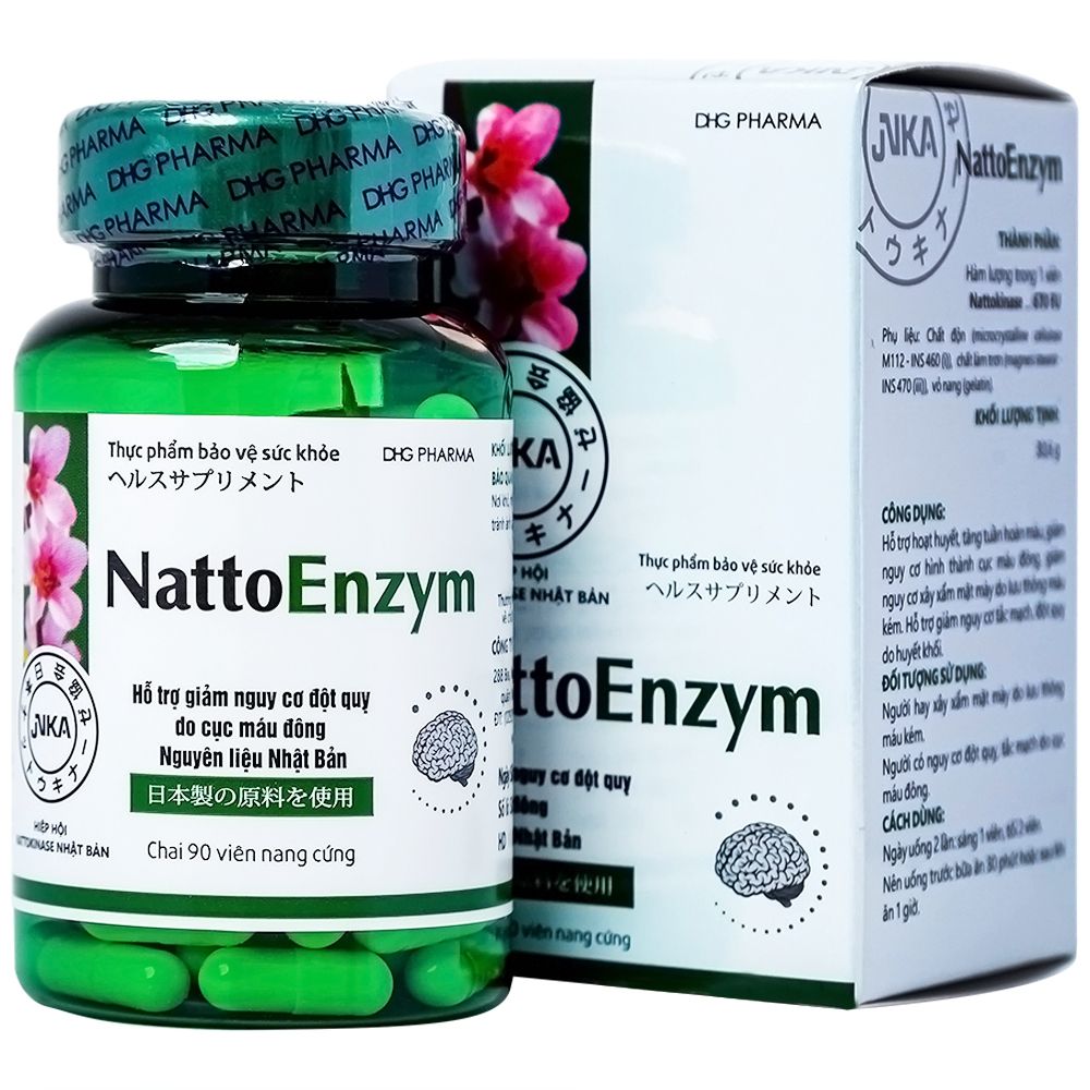  NattoEnzym - Hỗ trợ điều trị bệnh thiếu máu lên não, đột quỵ 