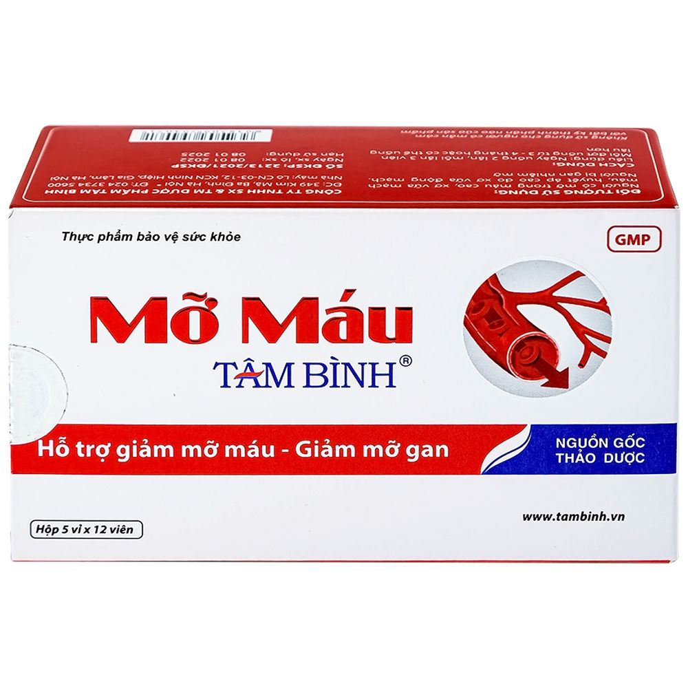  Mỡ máu Tâm Bình - Hỗ trợ điều trị bệnh giảm mỡ máu 