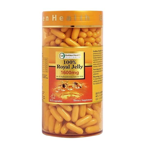  Golden Health Royal Jelly - Viên uống giúp da chống lão hóa, nám, sạm, chống mất ngủ 