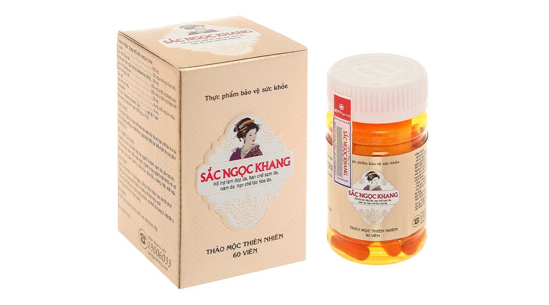  Sắc Ngọc Khang hạn chế lão hóa, làm đẹp da hộp 60 viên 