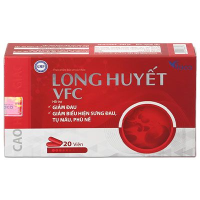 Long Huyết VFC - Hỗ trợ làm tan vết bầm, tím do chấn thương