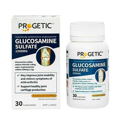  Progetic Glucosamine Sulfate - Giảm đau khớp tăng tiết dịch khớp 30 viên 