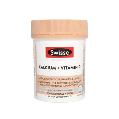 Swisse Ultiboost Calcium + Vitamin D - Nuôi dưỡng hệ xương vững chắc