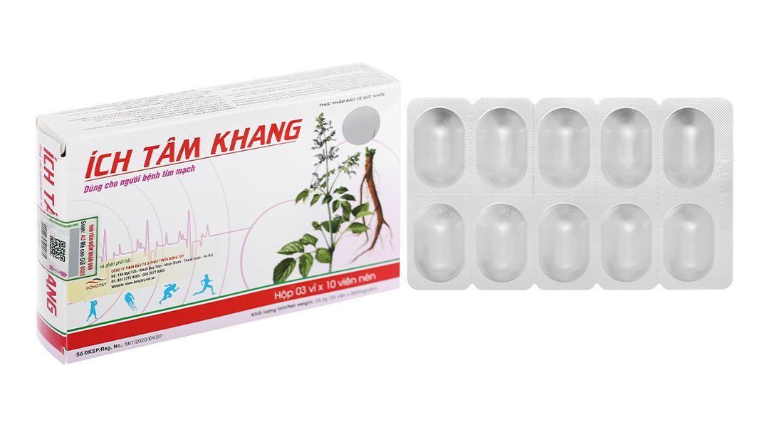  Ích Tâm Khang - Hỗ trợ bảo vệ và ngăn ngừa bệnh tim mạch 