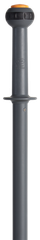  Aluminium Top-adjustable Handle with click fit, 1235 - 1770 mm, Ø29 mm, Grey 