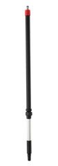  Aluminium Telescopic Handle, waterfed, w/Click Coupling (C), 1060 - 1600 mm, Ø32 mm, Black 