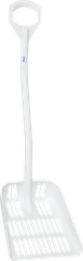  Ergonomic shovel with drain holes, 350 mm, White 