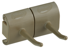  Hygienic Wall Bracket, Double Hook Module, 82 mm 