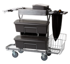  Compact Cleaning Trolley Plus, 60 cm, Grey 