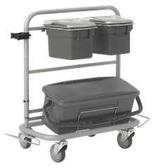  Slimliner Cleaning Trolley, 40 cm, Grey 