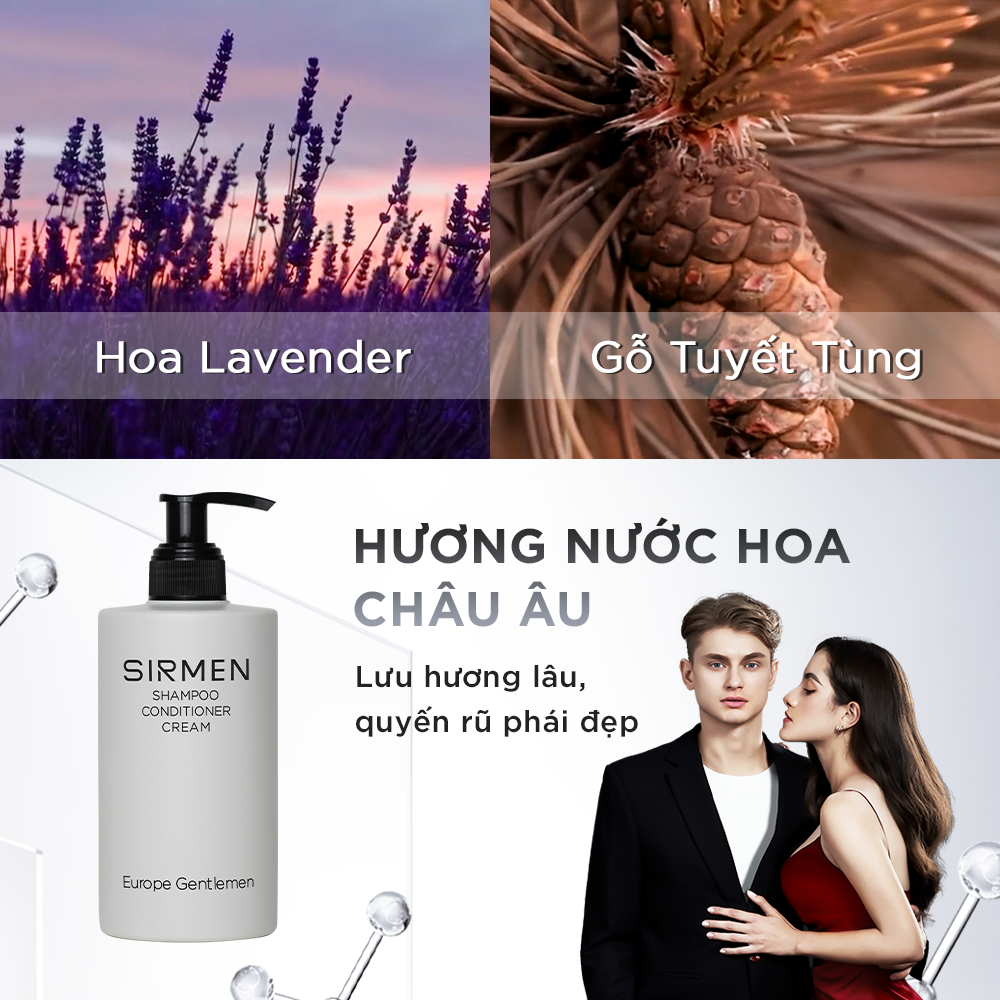 Bộ quà tặng cho nam MADRID MATADOR Sữa tắm gội nam 4in1 350g Dầu gội nam 320g và Dung dịch vệ sinh 3in1 100g SIRMEN nguyên liệu tự nhiên Europe Gentlemen