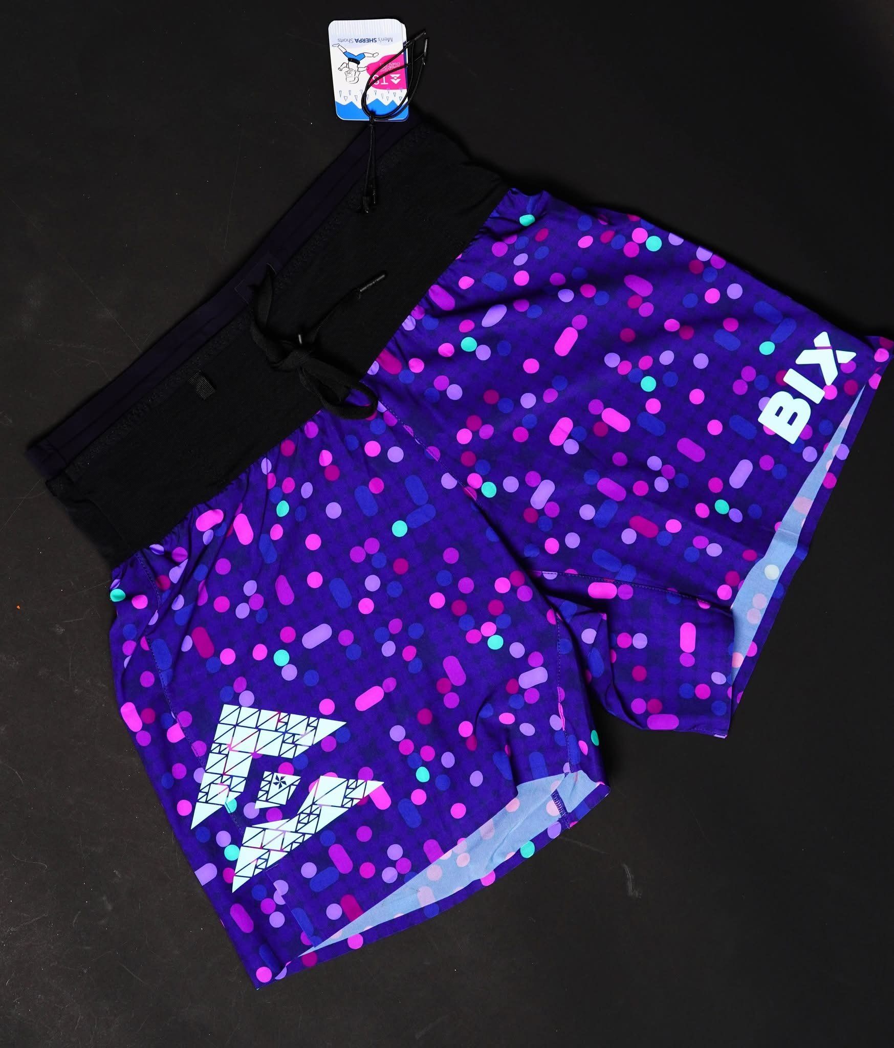 Quần Short Chạy Bộ T8 - Nam - Tím BIX2