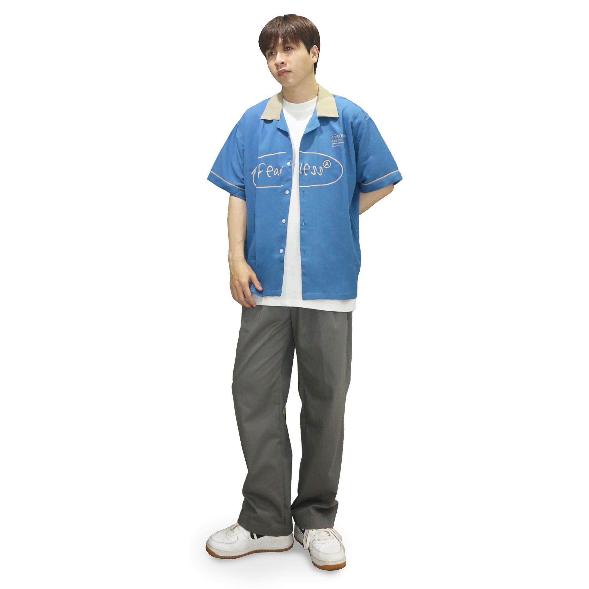 FEARLESS Oval Logo bowling shirt