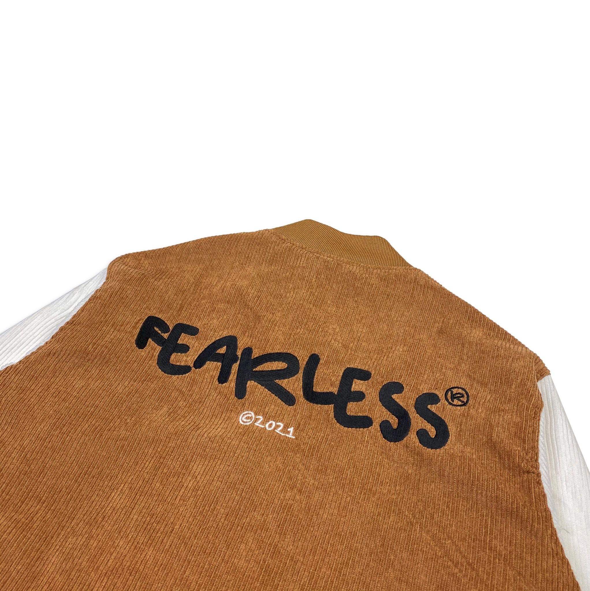 FEARLESS corduroy varsity jacket