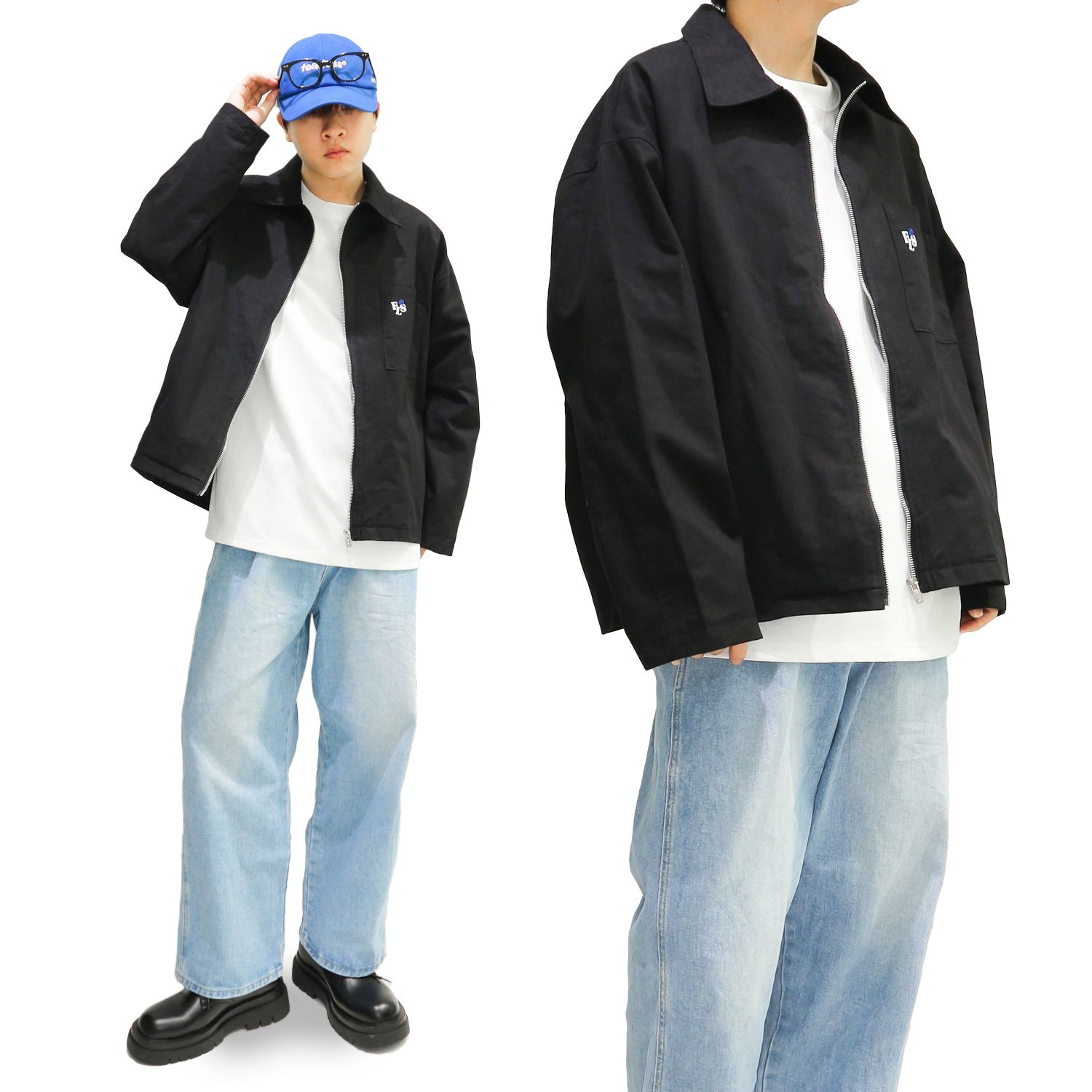 FEARLESS FLS kaki zip jacket