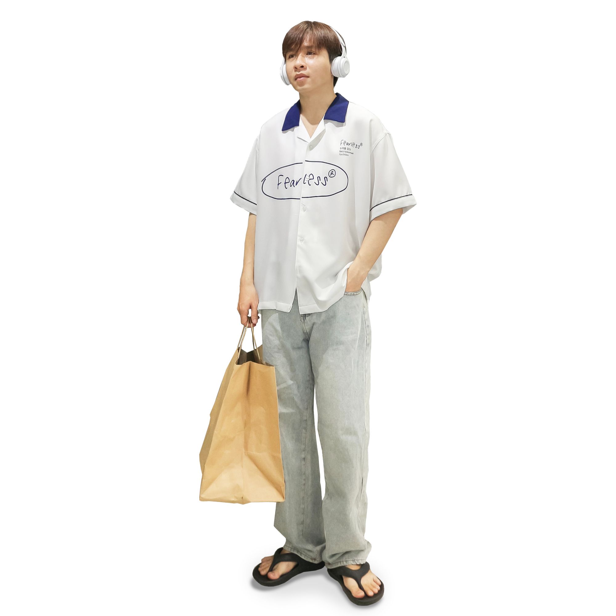FEARLESS Oval Logo bowling shirt