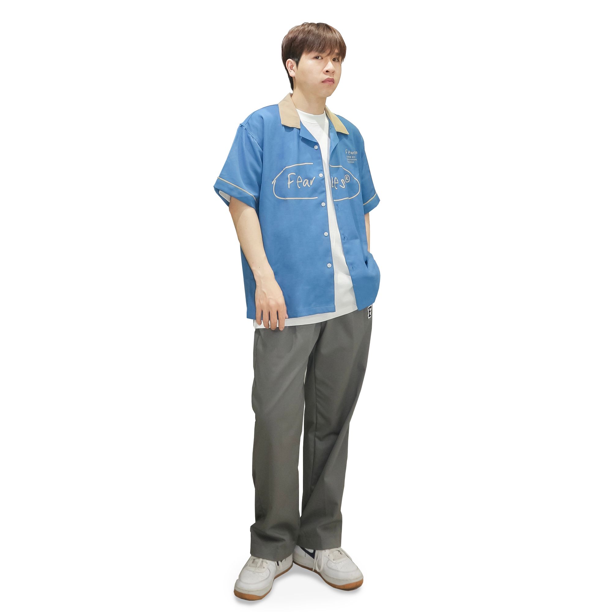 FEARLESS Oval Logo bowling shirt