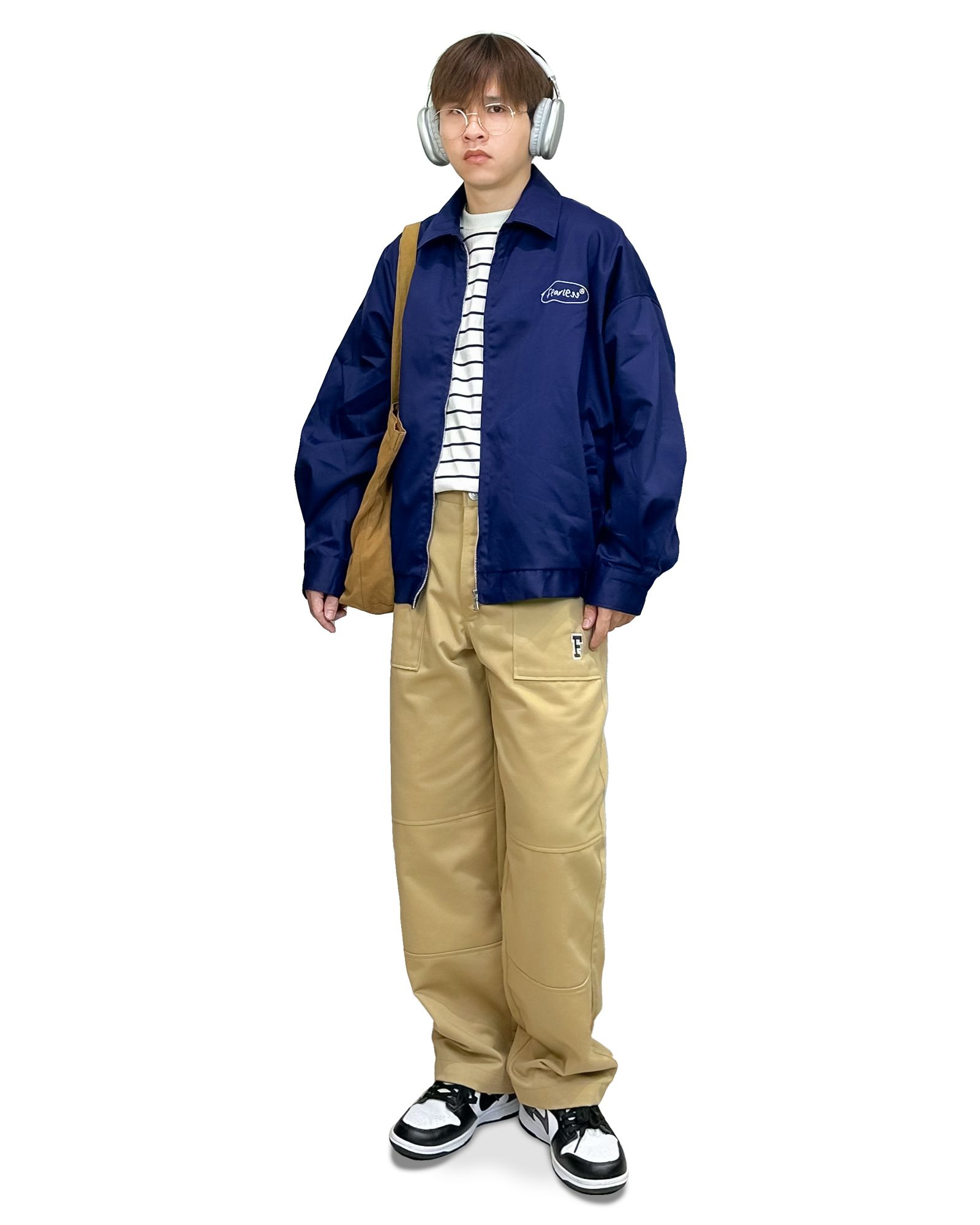 FEARLESS F Logo kaki pant