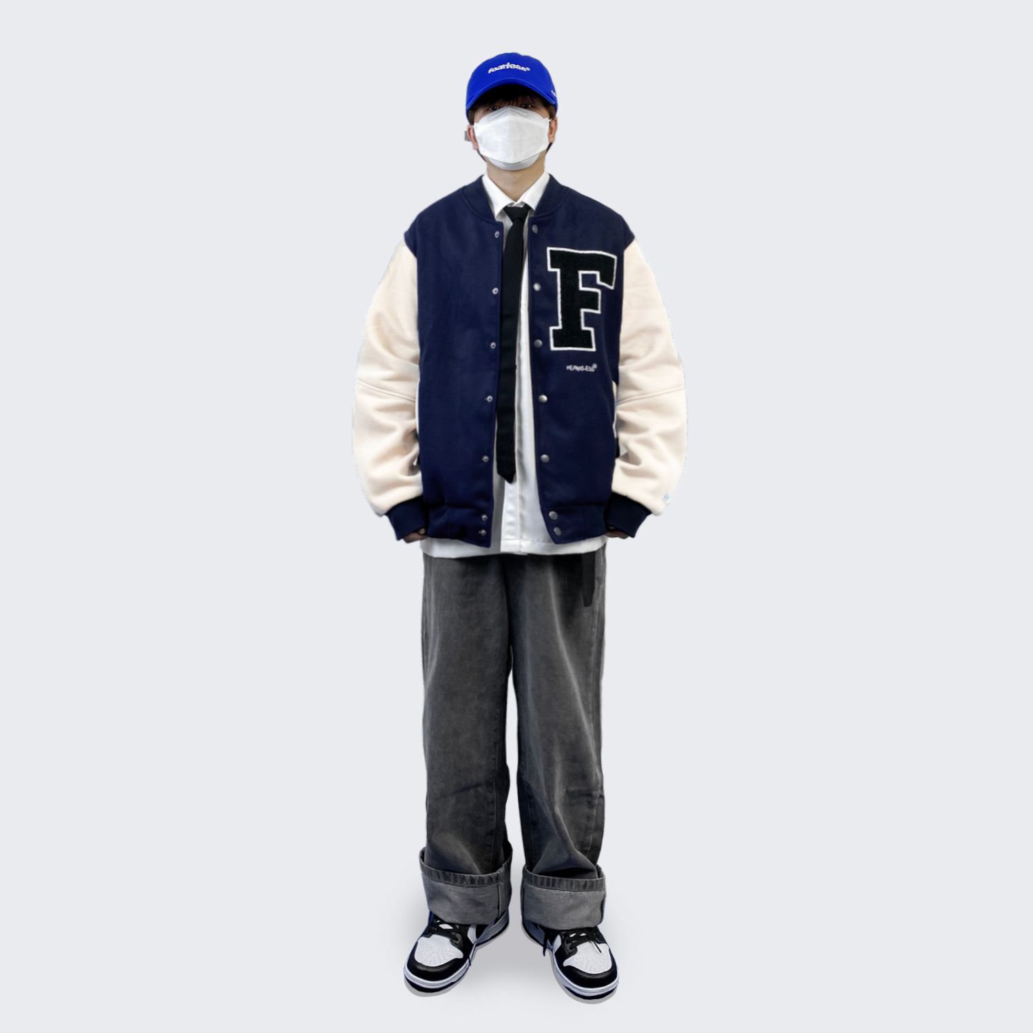 FEARLESS F Logo varsity jacket