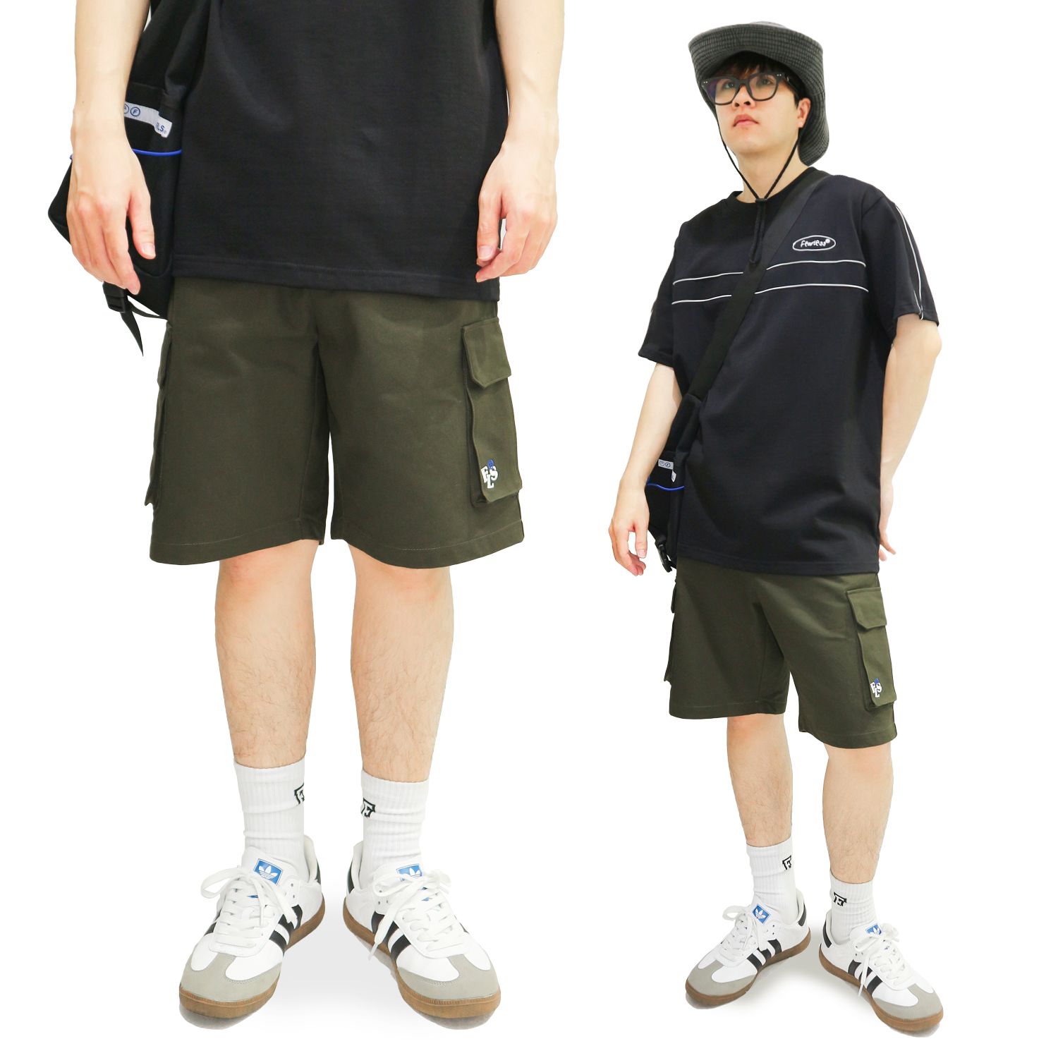 FEARLESS FLS kaki cargo short