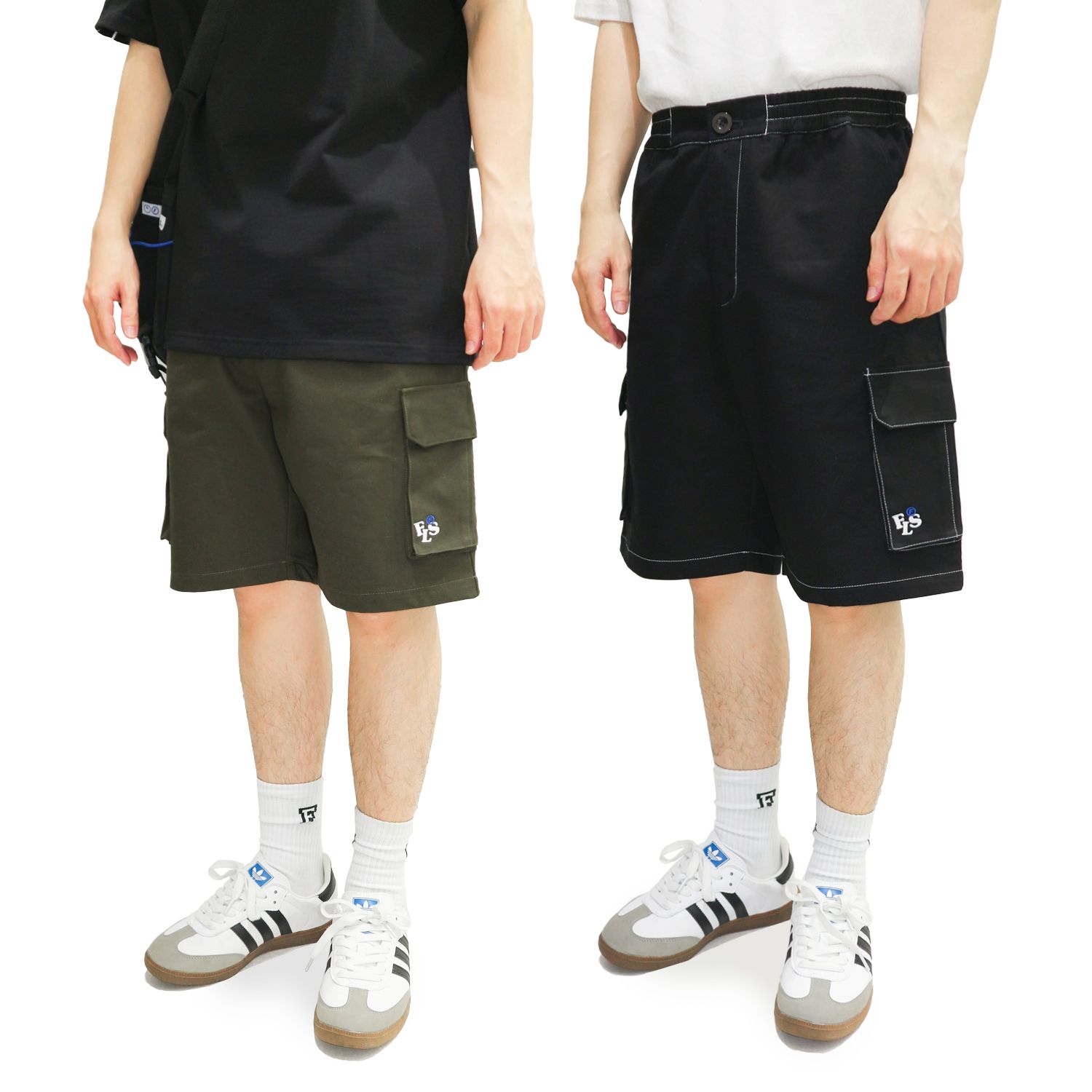 FEARLESS FLS kaki cargo short