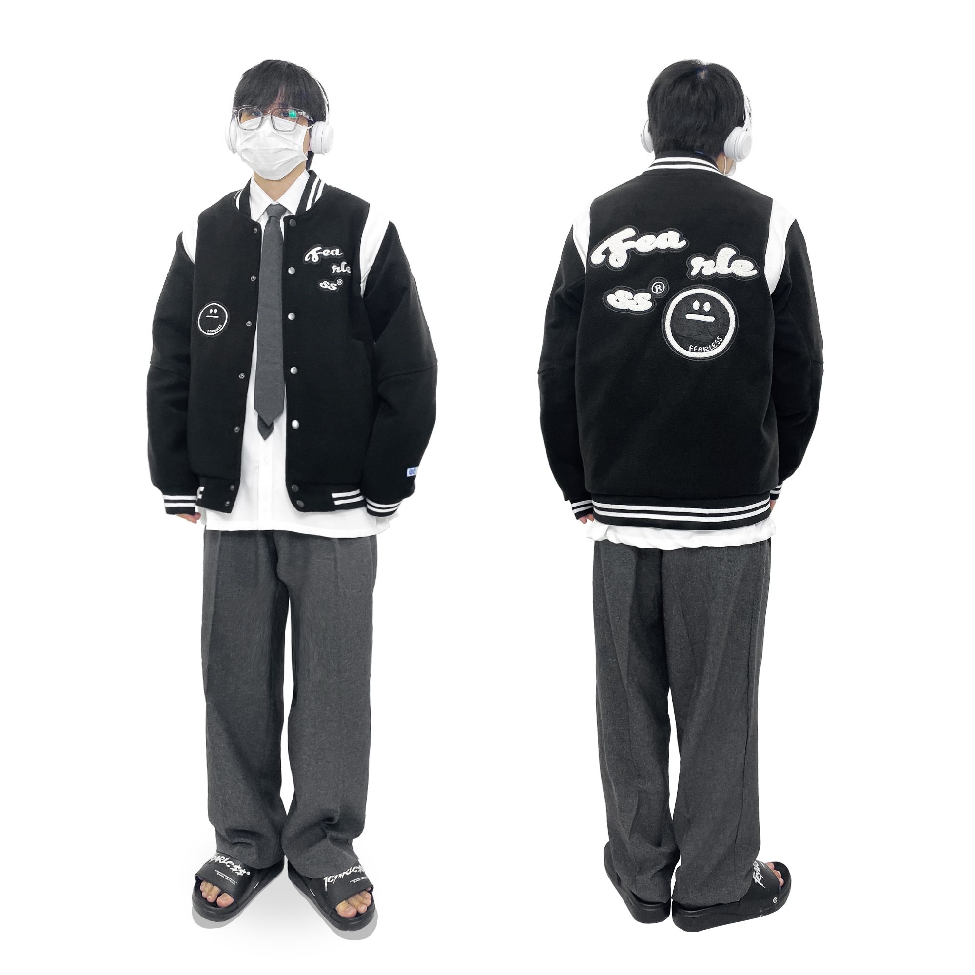 FEARLESS Oreo varsity jacket