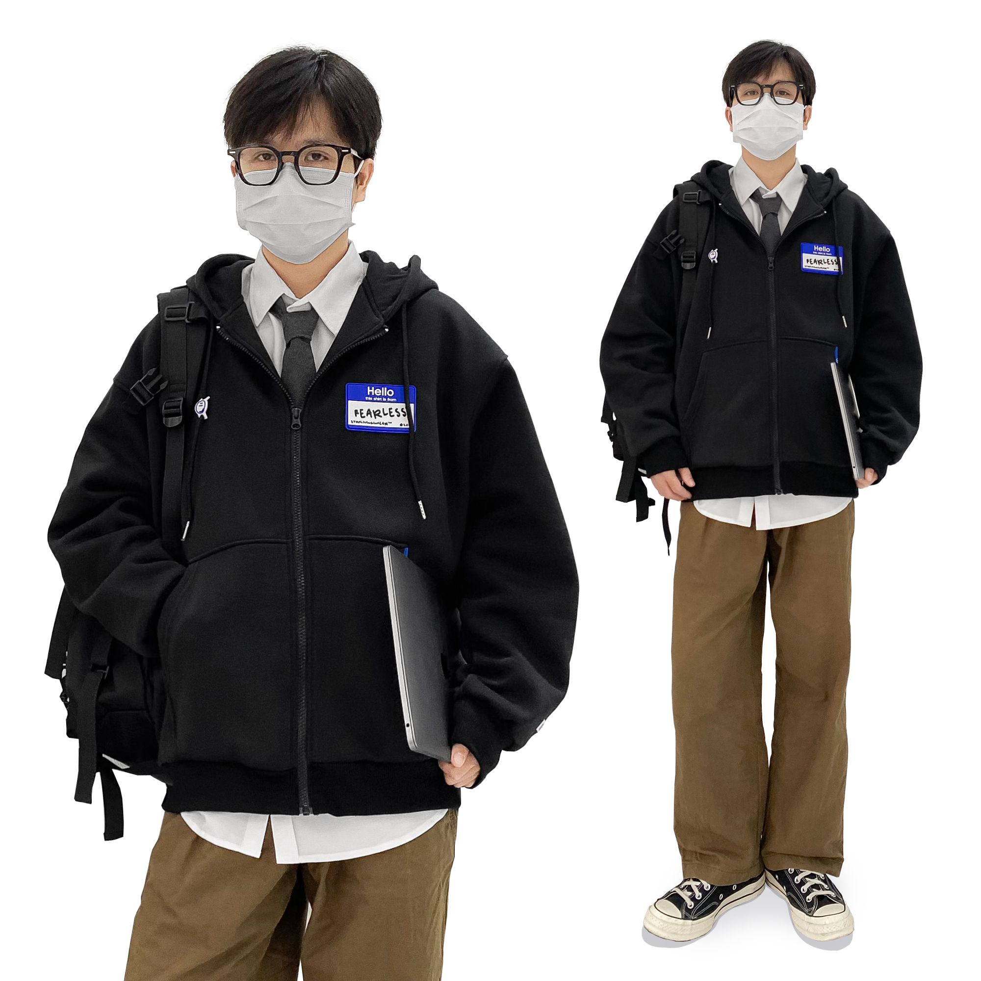 FEARLESS NAME TAG fullzip jacket