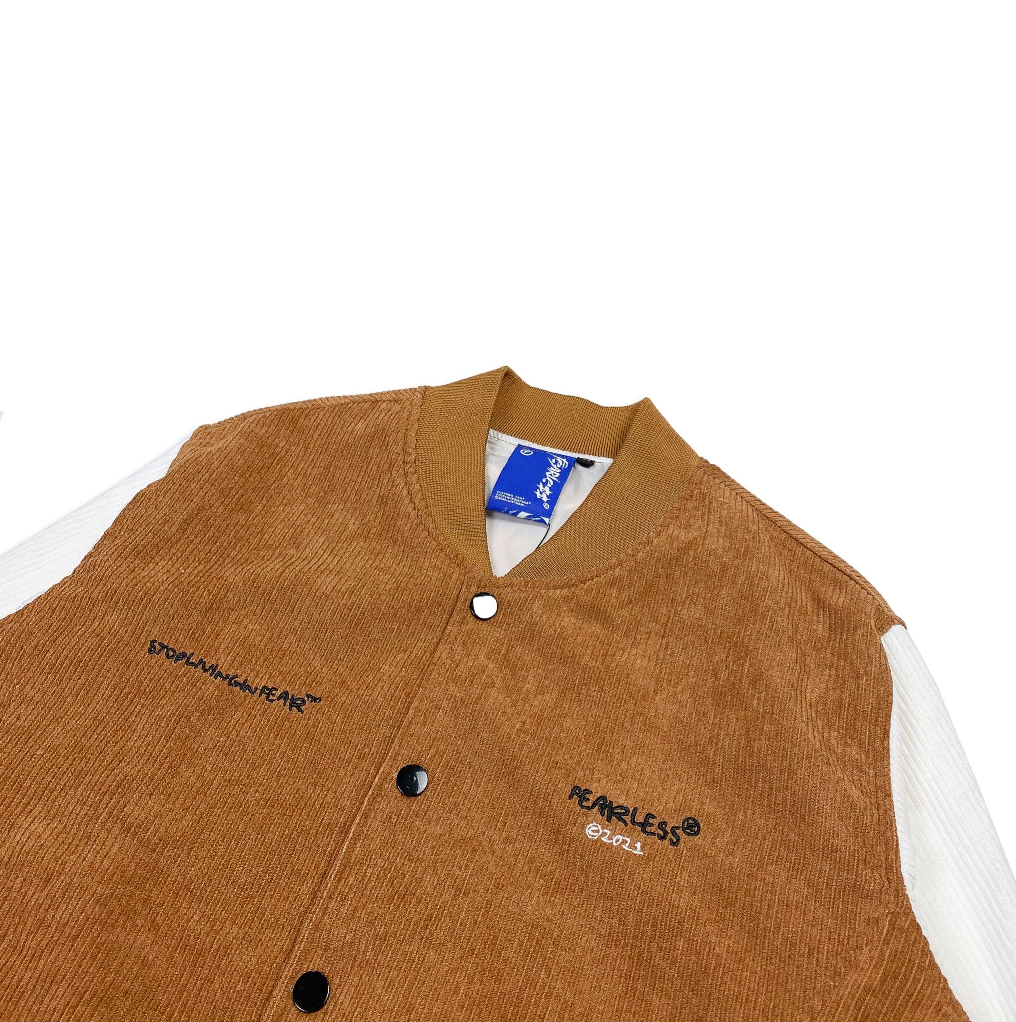 FEARLESS corduroy varsity jacket