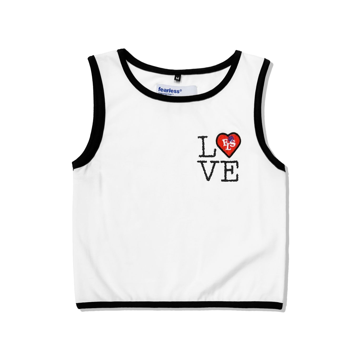 FEARLESS LOVE cropped tank top
