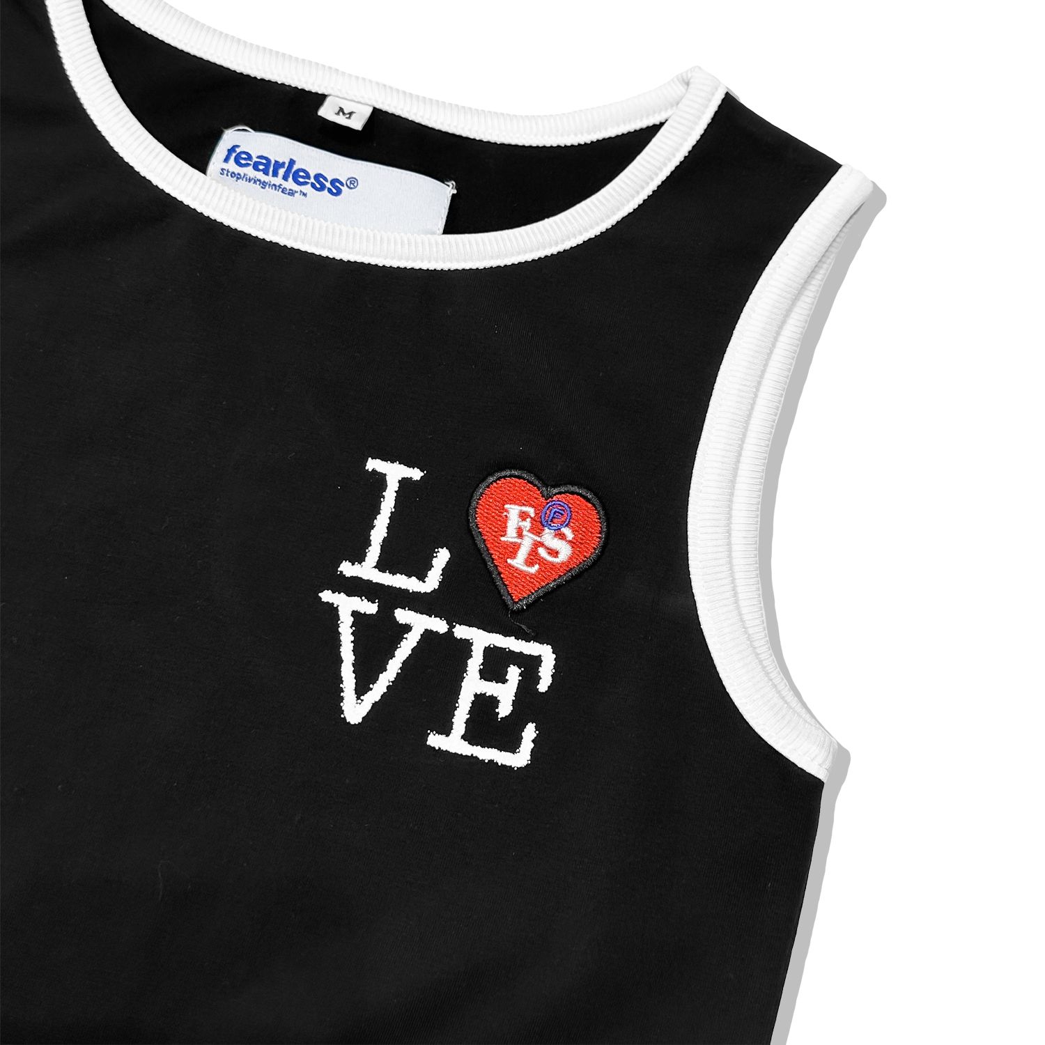 FEARLESS LOVE cropped tank top