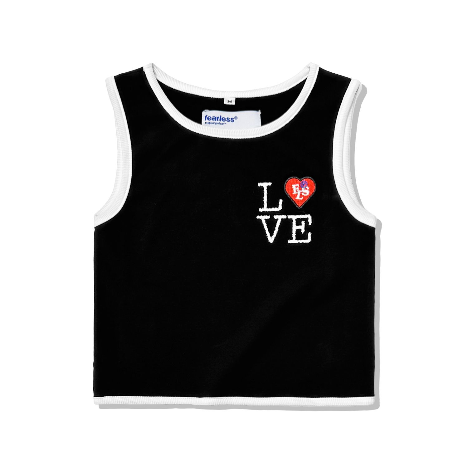 FEARLESS LOVE cropped tank top