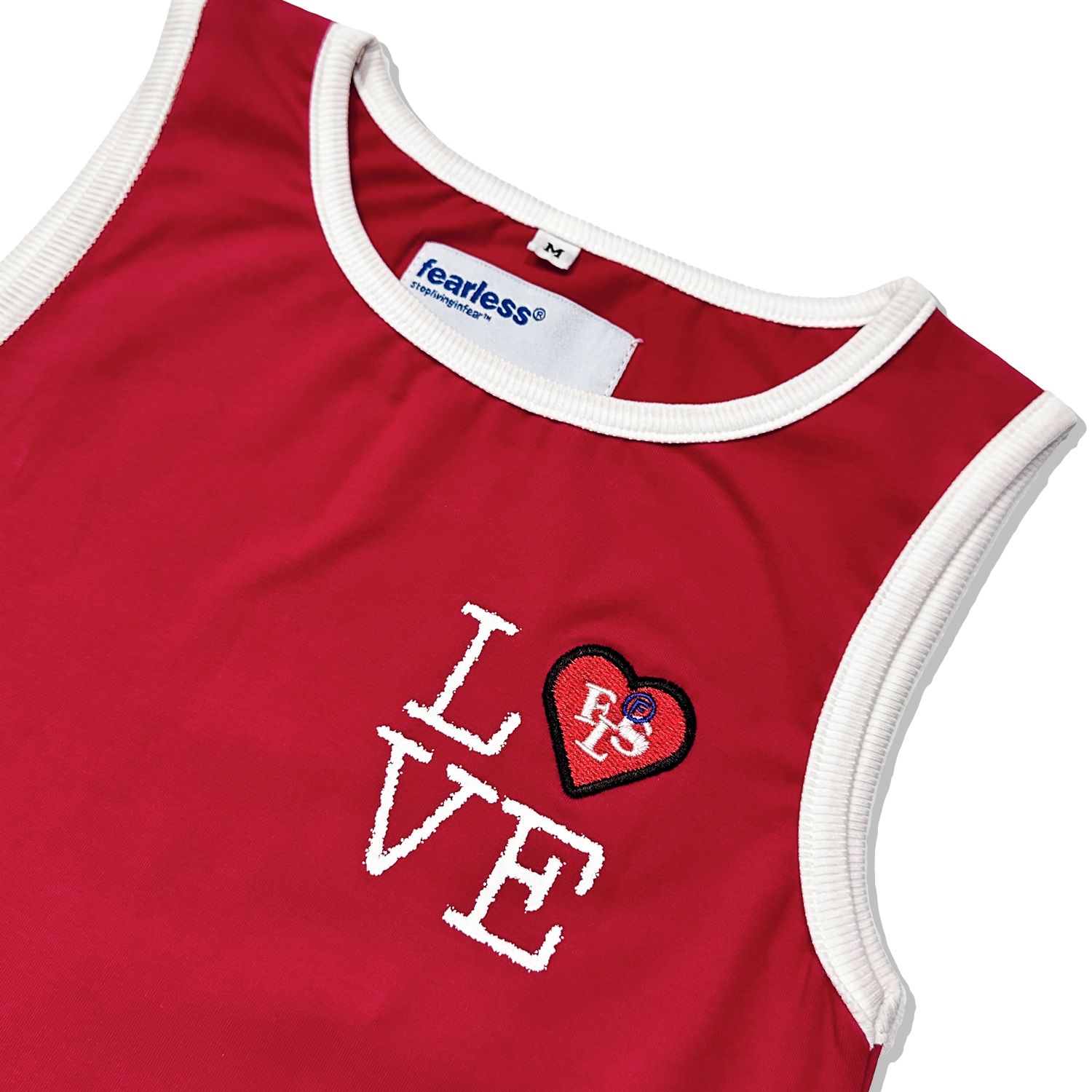 FEARLESS LOVE cropped tank top