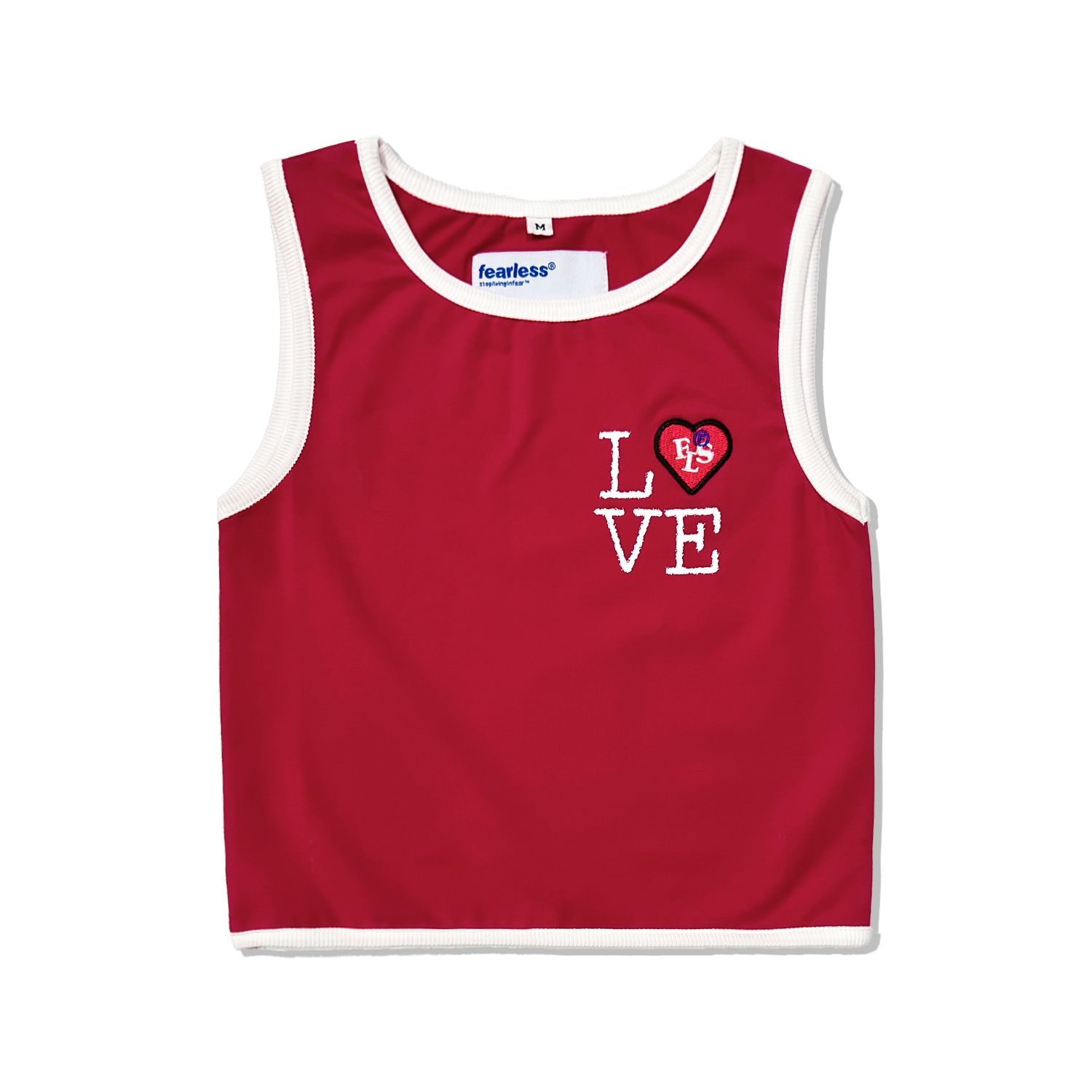 FEARLESS LOVE cropped tank top