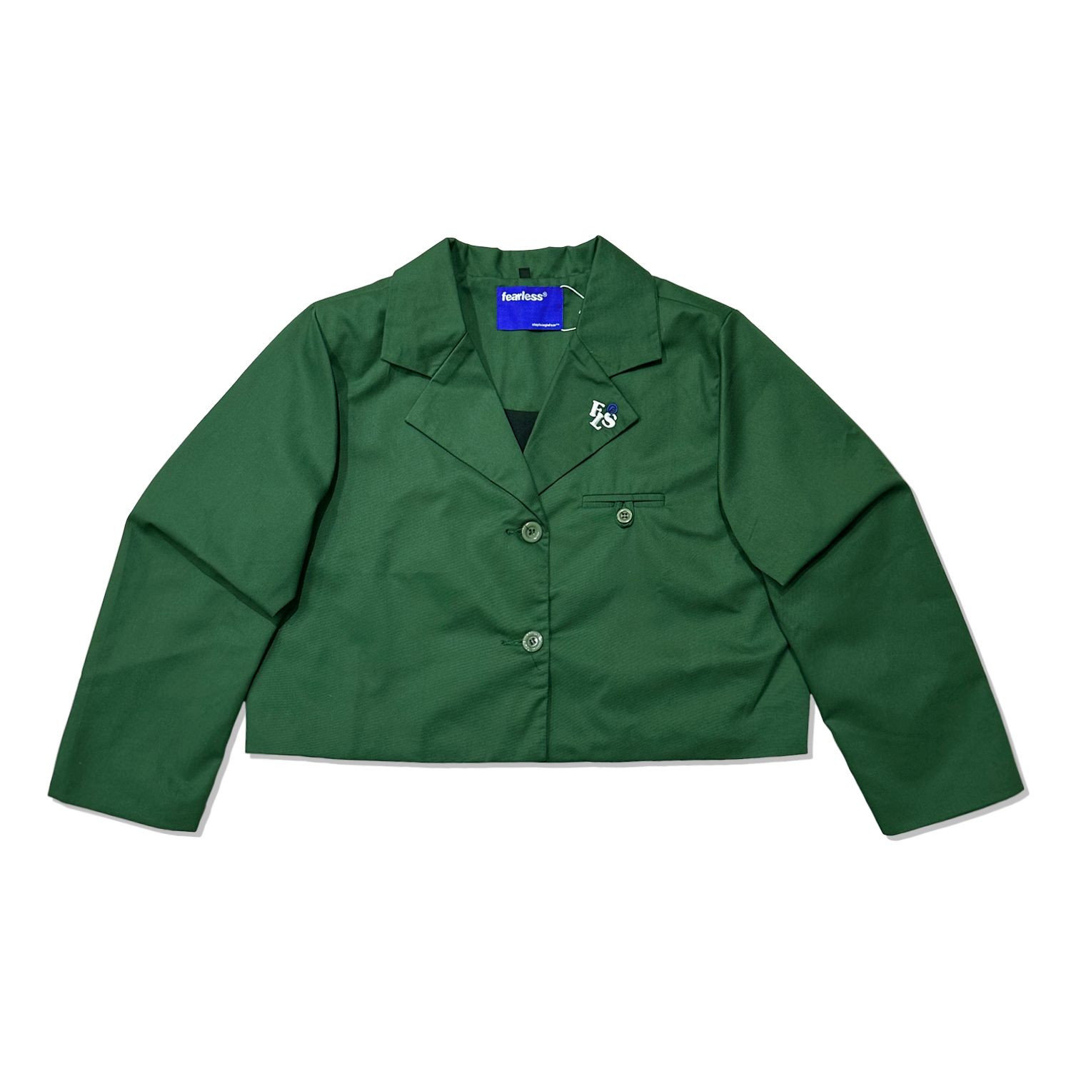 FEARLESS FLS logo croptop blazer