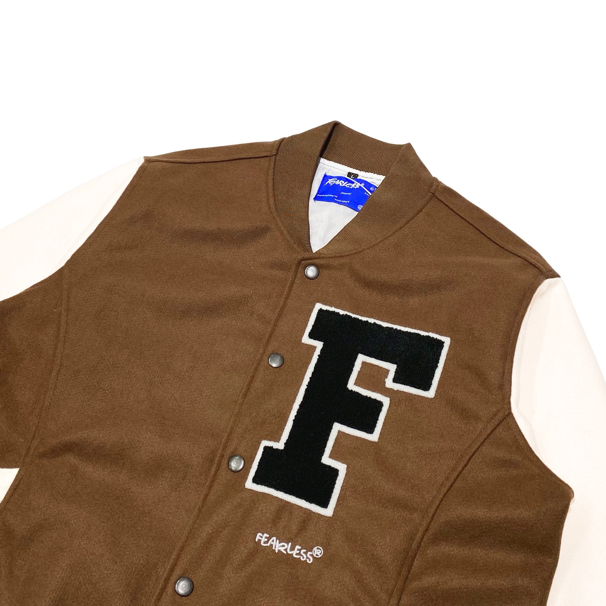 FEARLESS F Logo varsity jacket
