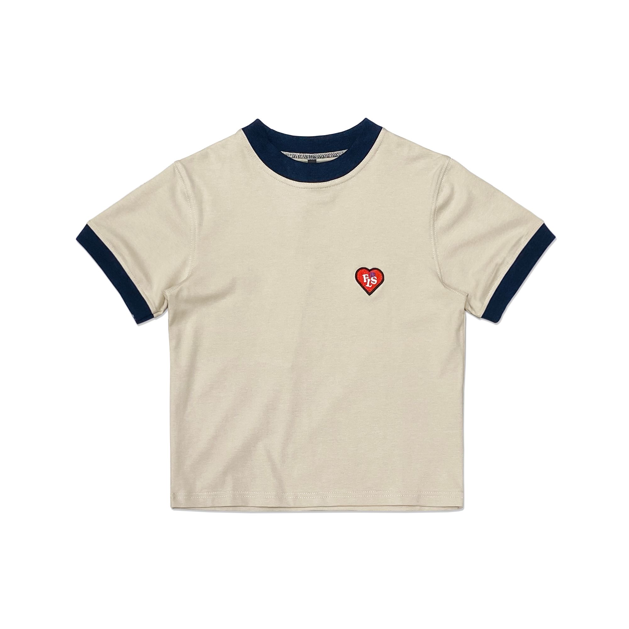 FEARLESS FLS Heart ringer croptop tee