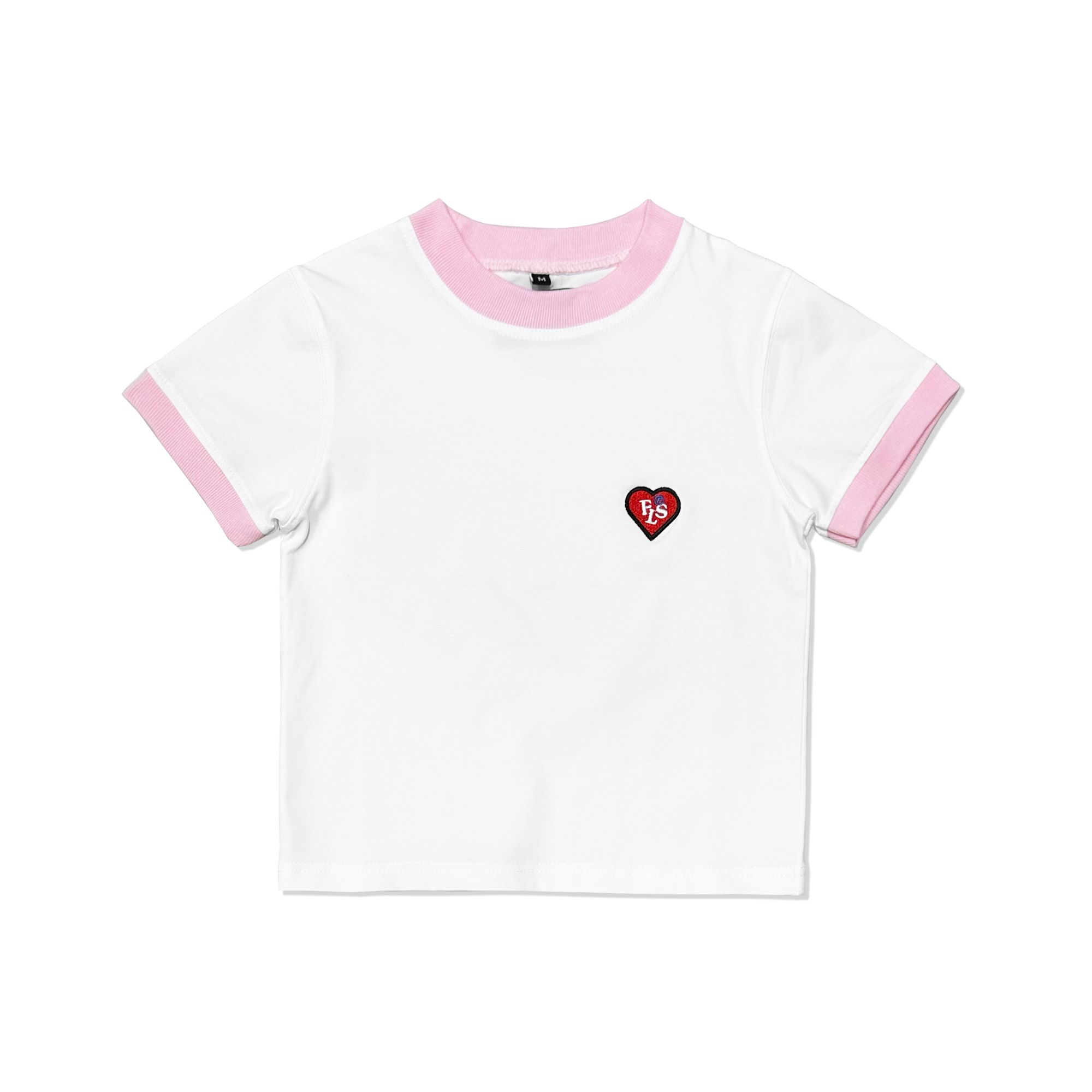FEARLESS FLS Heart ringer croptop tee